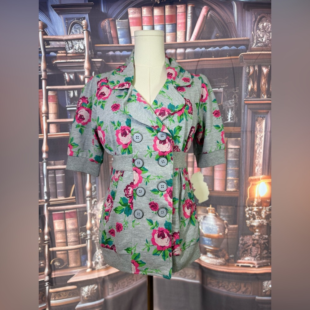 Y2K LA Kitty Button Up‎ Shirt